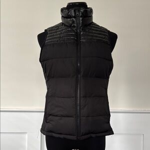 American Eagle Outfitters Black Puffer Jacket with High Collar